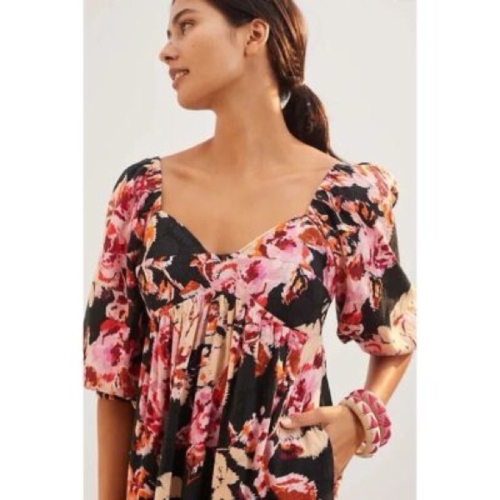 Anthropologie Floral Maxi Dress